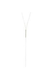  Silver Y Necklace