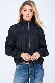  Black Sheer Windbreaker