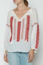  Breccia Embroidered Top