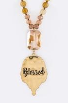  Blessed Engraved Necklace-set