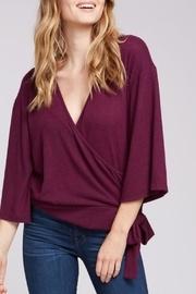  Plum Wrap Blouse