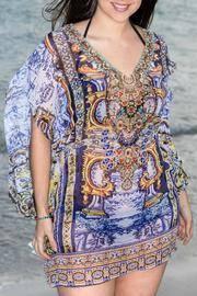  Embellished Sheer Tunic