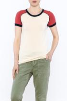  Red Shoulder Tee
