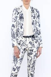  Beige Floral Blazer