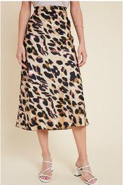  Leopard Print Midi Skirt