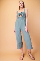  Front Smocking Jumpsuit