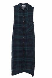  Collared Plaid Vest