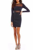  Mesh Panel Point Dress
