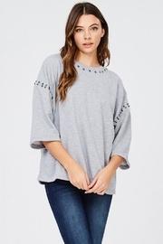  Stud Detail Sweater