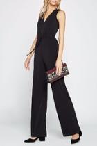  Sleeveless Surplice Jumpsuit