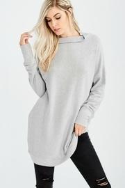  Grey Mockneck Tunic