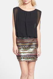  Sequin Blouson Dress