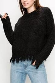  Distressed Hem Sweater