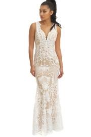  Embroidered Scallop Dress