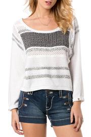  White And Black Knit Sweater