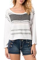  White And Black Knit Sweater
