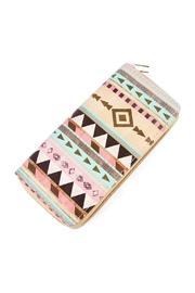  Light Chevron Print Wallet