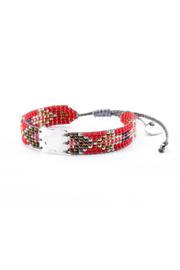  Red Beaded Bracelet