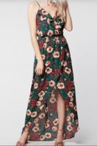  Ruffle Floral Maxi Dress