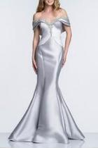  Satin Trumpet Gown