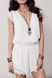  Crochet Detail Romper