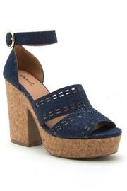  Denim Block Heel