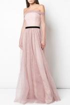  Off-shoulder Glitter Gown