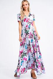  Button Up Boho Maxi Sundress