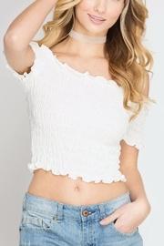  Smocked Crop Top
