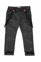  Black Dogtooth Woven Trousers