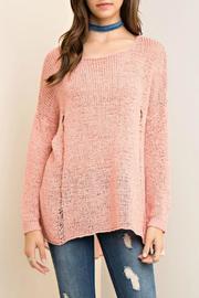  Rose Chiffon Sweater