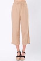  Cropped Pants With Elastic Waist