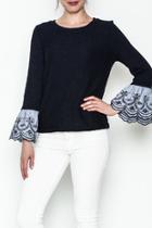  Contrast Sleeve Blouse