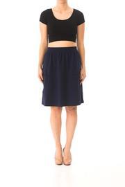  Cotton-spandex Pocket Skirt