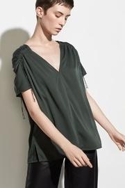  Shirred Sleeve Blouse