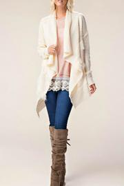  Draped Fringe Cardigan