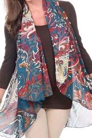  Chiffon Vest-burgandy