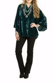  Velvet Poncho Tunic Top