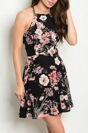  Lace Up Back Dress