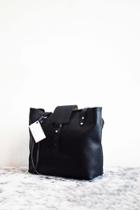  Black Leather Tote-bag