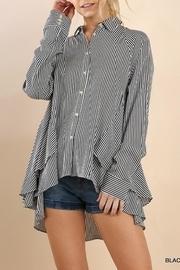 Striped Drama Blouse