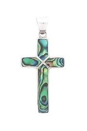  Abalone Cross Pendant