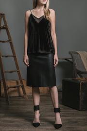  Velvet Sheer Panel Cami