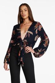  Falling Leaves Wrap Top