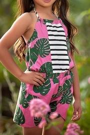  Leaves & Stripes Romper