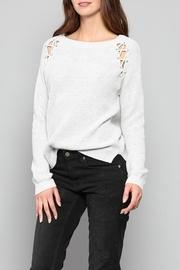  Eyelet Shoulder Sweater