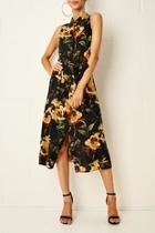  Harlinne Floral Shirt Dress