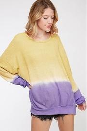  Ombre Waffle Sweatshirt