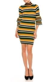 Hi-neck Sweater Dress