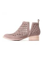  Taupe Perforated Bootie